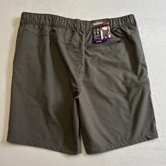 Gerry Men's Tech Shorts, Inseam 9 Inches, Waist 40, Gray, NWT - Picture 9 of 15